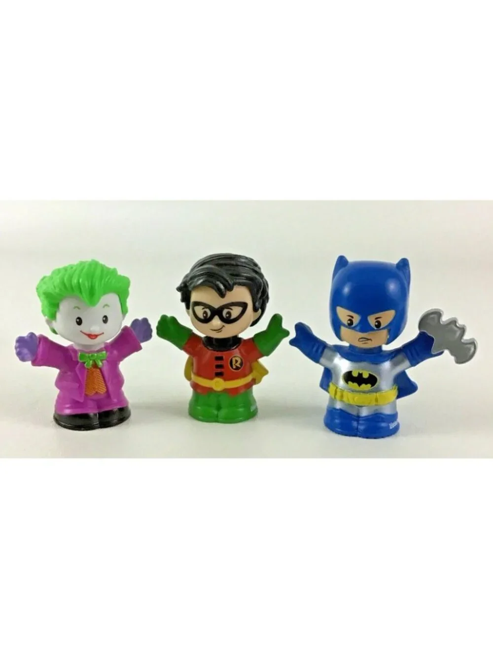 Fisher Price Little People DC Super Friends Car Lot Batmobile Joker Robin Figure